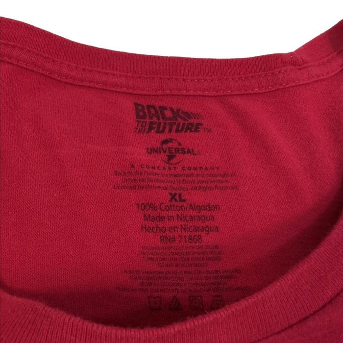 [186]バック・トゥ・ザ・フューチャー2 ムービーTシャツ レッド XL | Vintage.City 古着屋、古着コーデ情報を発信
