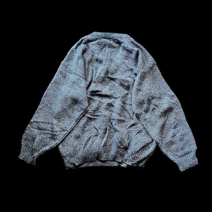 e15/us/design knit/long sleeve/wide silhouette/tops/gray color/men's/sizeXXL 柄ニット デザインニット トップス グレー メンズXXL | Vintage.City 古着屋、古着コーデ情報を発信