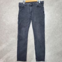 black denim jeans pantsスリムブラックデニムジーンズパンツ | Vintage.City 古着屋、古着コーデ情報を発信
