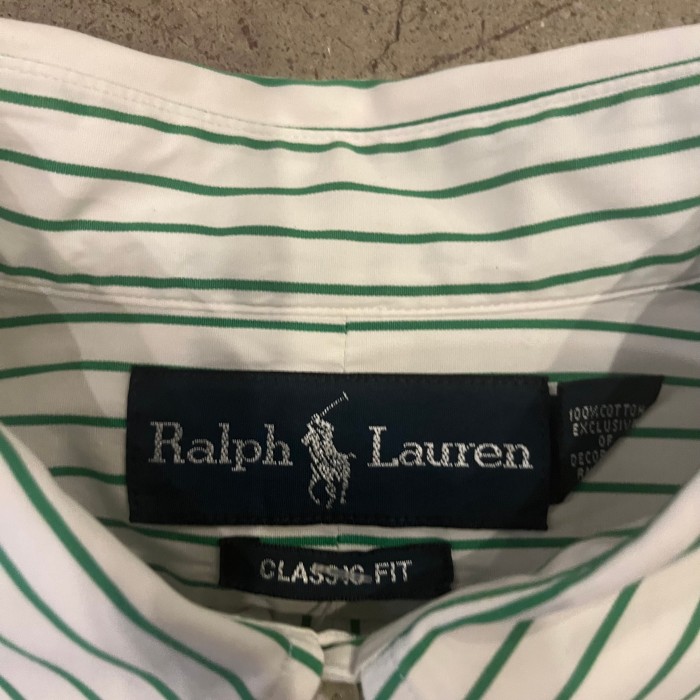 Ralph Lauren cotton stripe BD shirt CLASIC FIT | Vintage.City 빈티지숍, 빈티지 코디 정보