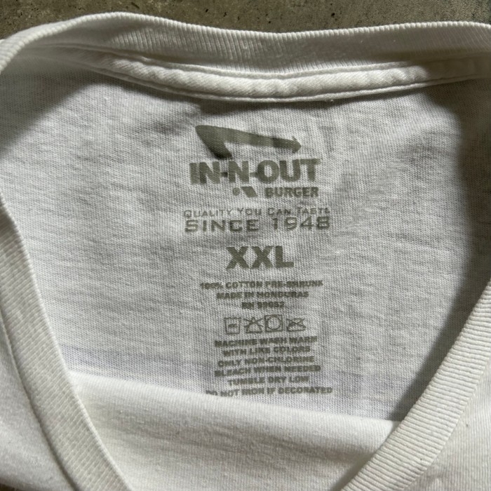 in-n-out インアンドアウト 企業tシャツ ホワイト XXL | Vintage.City 빈티지숍, 빈티지 코디 정보