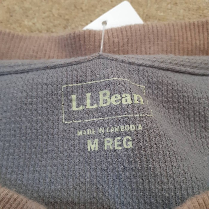 L.L.Bean henry neck thermal long sleeve t-sh | Vintage.City 빈티지숍, 빈티지 코디 정보