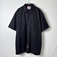 USA古着 ディッキーズ 裾ロゴ シャツ 半袖 ワークシャツ ブラック XL | Vintage.City 古着屋、古着コーデ情報を発信