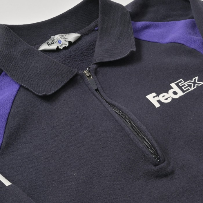FedEx / フェデックス Half Zip Sweatshirt -S～M- | Vintage.City 빈티지숍, 빈티지 코디 정보