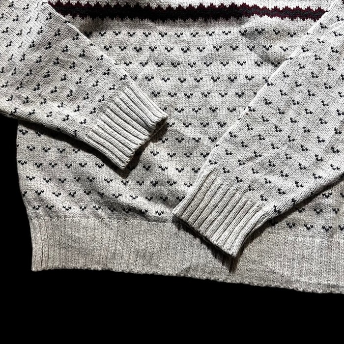 e14/us/design knit/long sleeve/tops/mulch color/men's/size17(2XL相当) 総柄ニット セーター トップス メンズ2XL | Vintage.City 古着屋、古着コーデ情報を発信