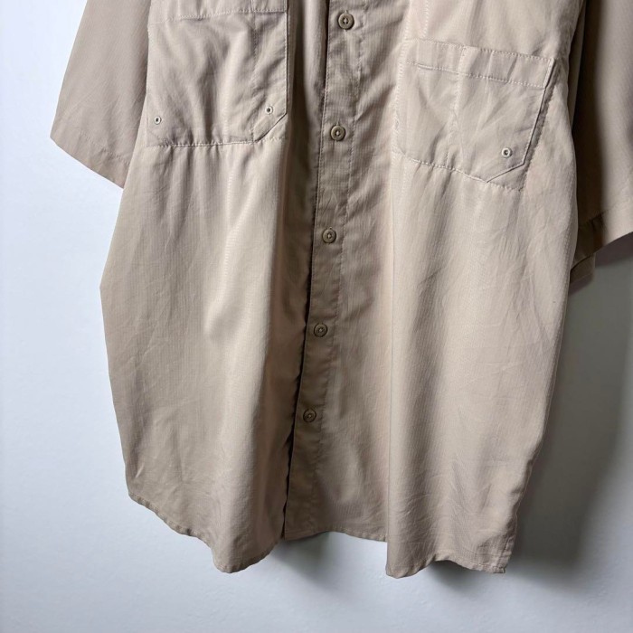 古着 コロンビア 企業系 刺繍 半袖 フィッシングシャツ PFG ベージュ L | Vintage.City 古着屋、古着コーデ情報を発信