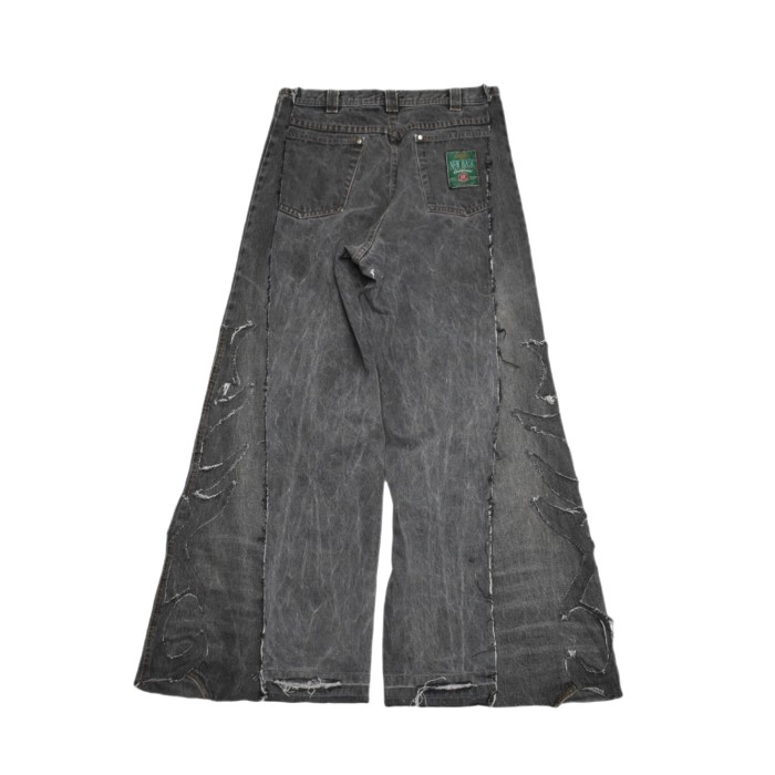 VERS Remake Embroidery Flare Denim Pants | Vintage.City 古着屋、古着コーデ情報を発信