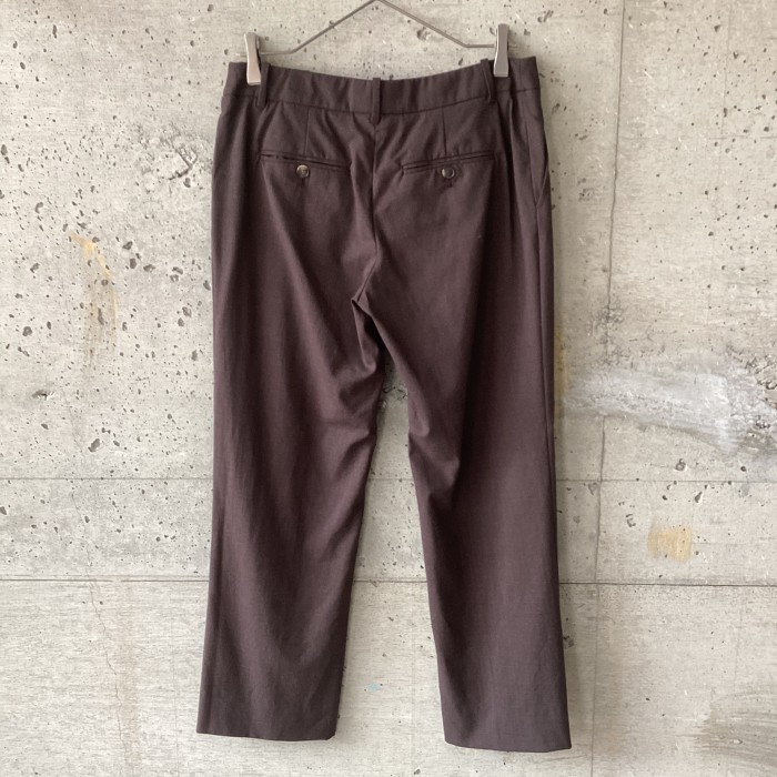 Loro piana brown stretch slacks | Vintage.City 古着屋、古着コーデ情報を発信
