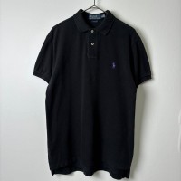 古着 90s ラルフローレン ポロシャツ 半袖 刺繍ロゴ 鹿の子 ブラック S | Vintage.City 빈티지숍, 빈티지 코디 정보
