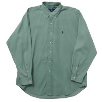 RALPH LAUREN / ラルフローレン 90's Silk Cotton L/S Shirt BLAKE -XL- | Vintage.City 古着屋、古着コーデ情報を発信