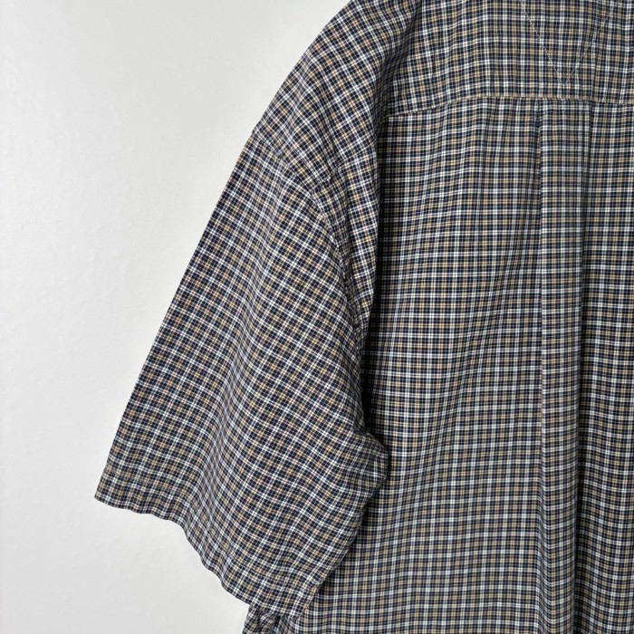 古着 90s トミーヒルフィガー シャツ 半袖 チェック 刺繍ロゴ ブラック M | Vintage.City 빈티지숍, 빈티지 코디 정보