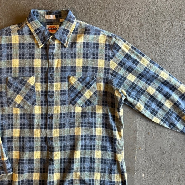 80's-80年代 Dickiesディッキーズ print flannel l/s shirts プリントフランネル長袖シャツ | Vintage.City 빈티지숍, 빈티지 코디 정보