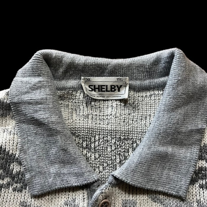 e14/SHELBY/カナダ製/design knit/long sleeve/tops/gray color/men's/sizeXL 総柄ニット セーター グレー メンズXL | Vintage.City Vintage Shops, Vintage Fashion Trends