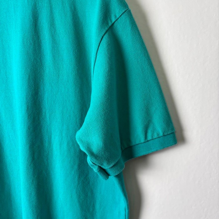 90s LACOSTE フランス ポロシャツ 鹿の子 半袖 青緑 ブルー XL | Vintage.City 빈티지숍, 빈티지 코디 정보