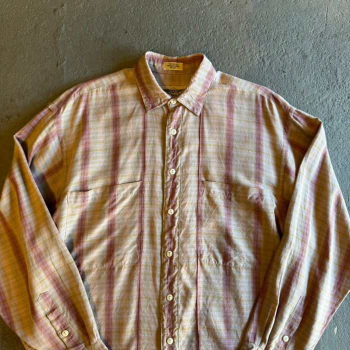 rayon ombre check l/s shirts レーヨンオンブレチェックシャツ | Vintage.City 빈티지숍, 빈티지 코디 정보