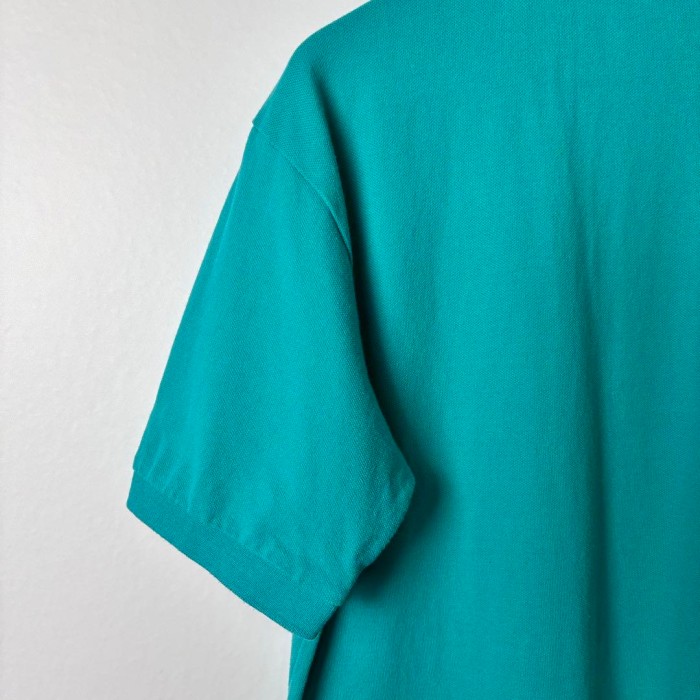90s LACOSTE フランス ポロシャツ 鹿の子 半袖 青緑 ブルー XL | Vintage.City 빈티지숍, 빈티지 코디 정보