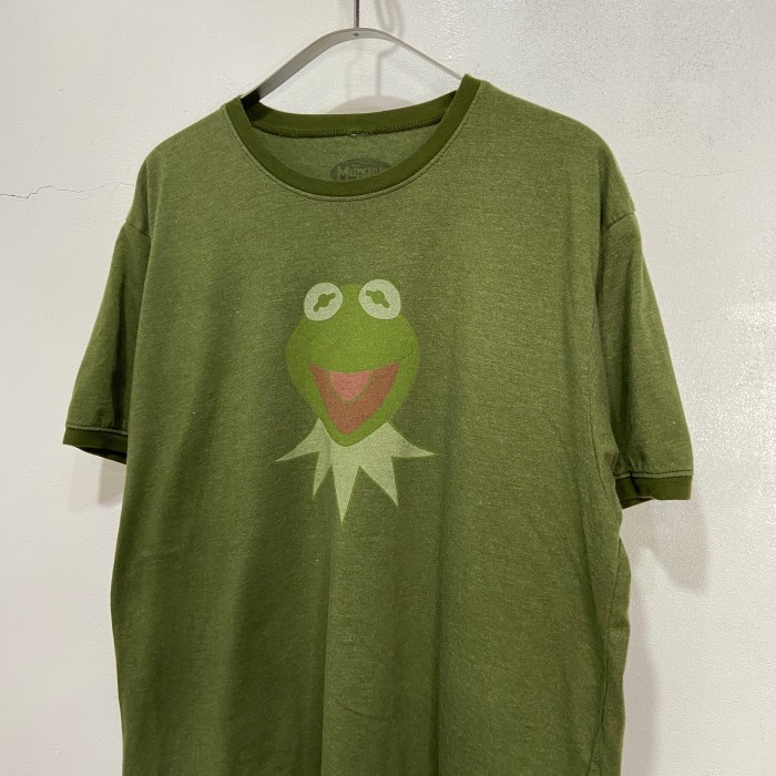 Kermit the Frog カーミット プリントリンガーTシャツ 緑 L | Vintage.City 빈티지숍, 빈티지 코디 정보