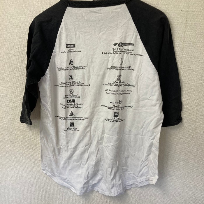 00’s初期RAGE AGAINST THE MACHINE ラグラン6部袖Tシャツ　バンドTシャツ　M | Vintage.City 빈티지숍, 빈티지 코디 정보