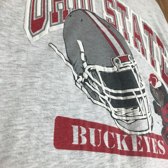 80s VINTAGE OHIO STATE BUCKEYES アメフト プリント Tシャツ メンズL程 シングルステッチ 80年代 オハイオ州 ヴィンテージ ビンテージ アメカジ 古着 e24042220 | Vintage.City Vintage Shops, Vintage Fashion Trends