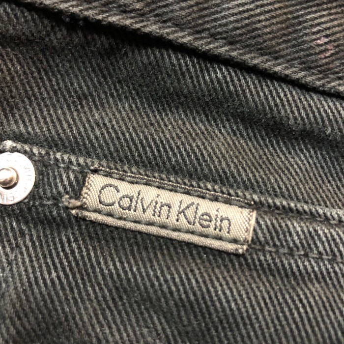 90s Calvin Klein Jeans カルバンクライン ブラックデニム パンツ 黒 後染め ヴィンテージ インディゴ テーパード ジーンズ W34 W88cm | Vintage.City 古着屋、古着コーデ情報を発信