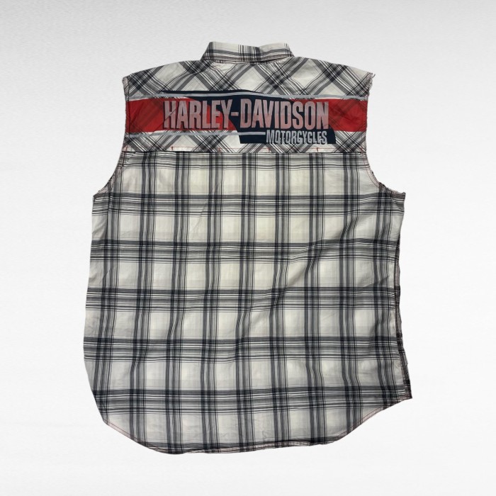USED ハーレーダビッドソン XL 襟付き ベスト スナップボタン バックロゴ | Vintage.City 古着屋、古着コーデ情報を発信