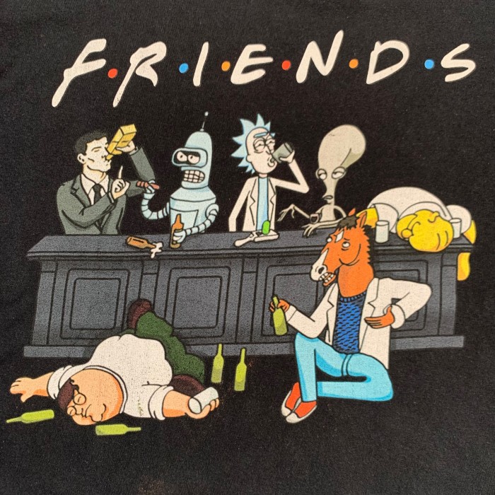 ”FRIENDS” Parody Tee | Vintage.City 빈티지숍, 빈티지 코디 정보