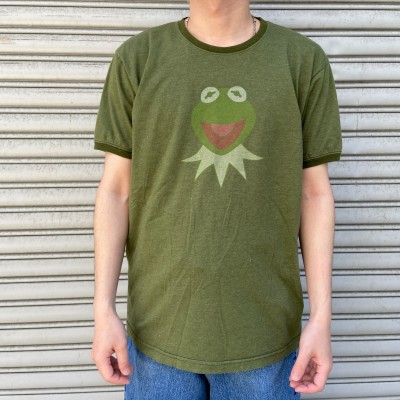 Kermit the Frog カーミット プリントリンガーTシャツ 緑 L | Vintage.City Vintage Shops, Vintage Fashion Trends
