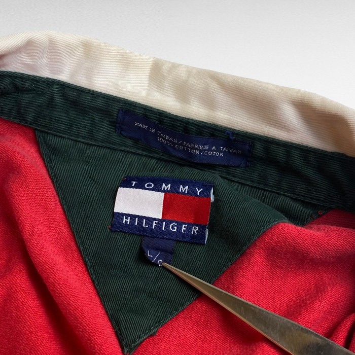 【90's】 トミーヒルフィガー L ラガーシャツ 長袖 マルチカラー | Vintage.City 빈티지숍, 빈티지 코디 정보