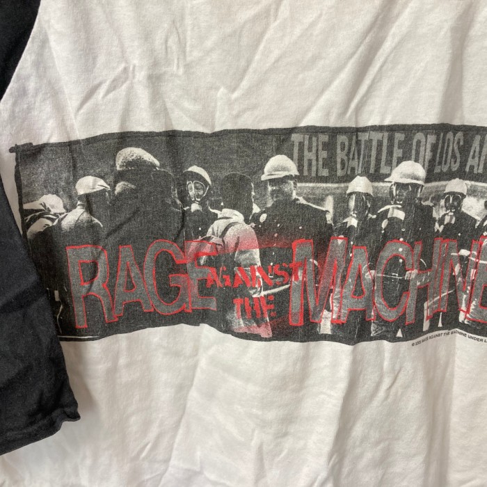 00’s初期RAGE AGAINST THE MACHINE ラグラン6部袖Tシャツ　バンドTシャツ　M | Vintage.City 古着屋、古着コーデ情報を発信