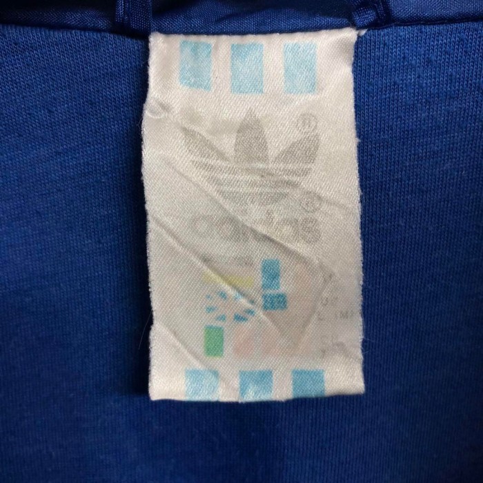アディダスオリジナルス　ジャージ　トラックジャケット　刺繍　ロゴ　青 | Vintage.City 古着屋、古着コーデ情報を発信