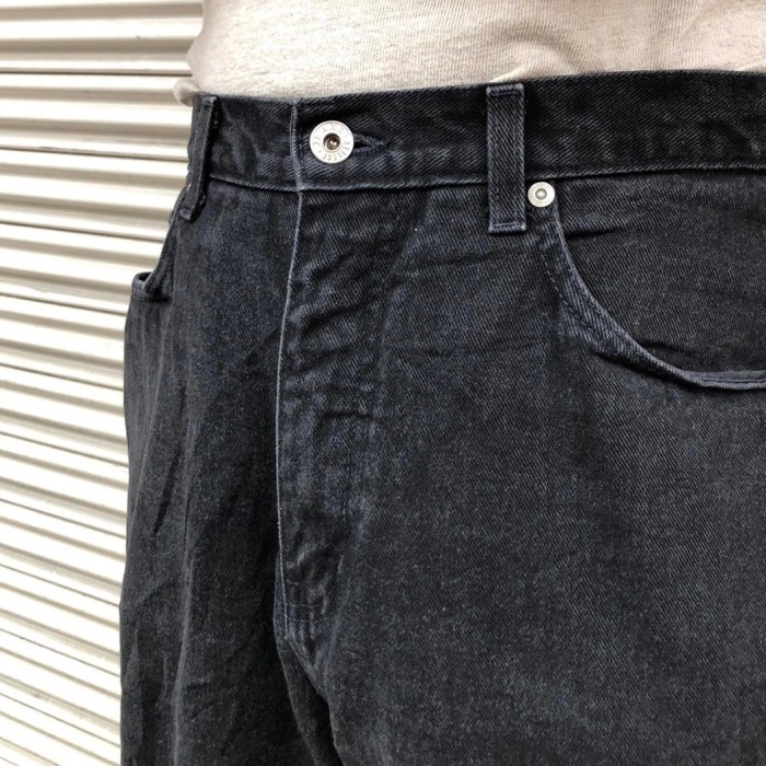 00s USA REFLECT Jeans デニムパンツ 90s ヴィンテージ ブラック アメリカ古着 黒 85cm テーパード W34 オールド ジーンズ Lサイズ | Vintage.City 빈티지숍, 빈티지 코디 정보
