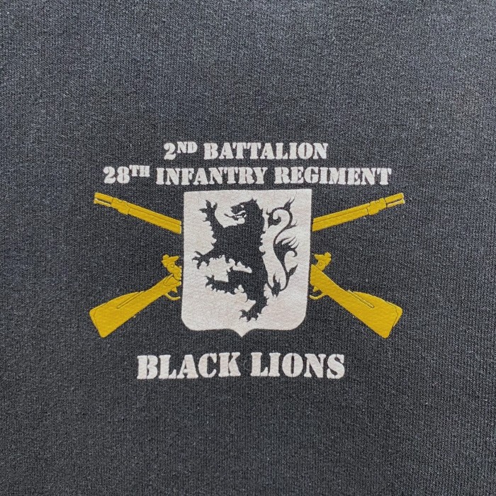 00’s “BLACK LIONS” Military Hoodie | Vintage.City 古着屋、古着コーデ情報を発信