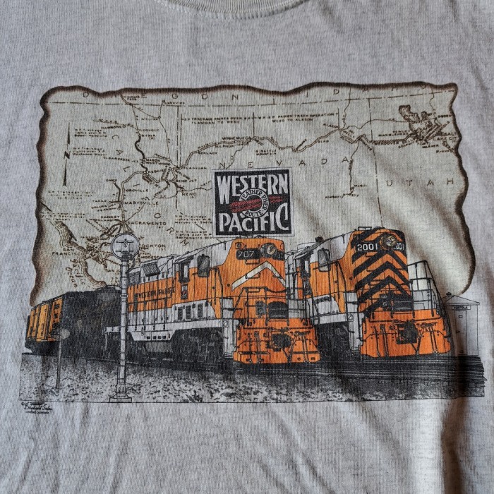 WESTERN PACIFIC プリントTシャツ used [304120] | Vintage.City 빈티지숍, 빈티지 코디 정보