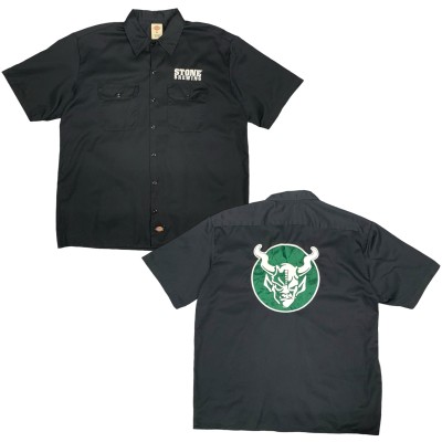 “STONE BREWING” S/S Embroidery Work Shirt | Vintage.City 古着屋、古着コーデ情報を発信