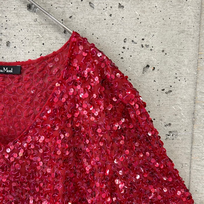 Red Spancol tops | Vintage.City 빈티지숍, 빈티지 코디 정보