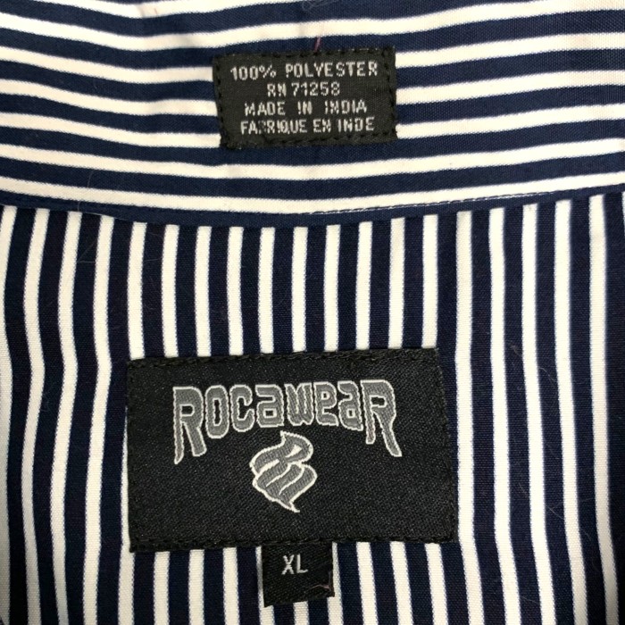 “ROCAWEAR” Half Sleeve Stripe Shirt | Vintage.City 빈티지숍, 빈티지 코디 정보