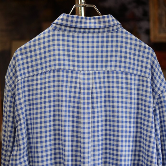 Gingham check shirt | Vintage.City 古着屋、古着コーデ情報を発信