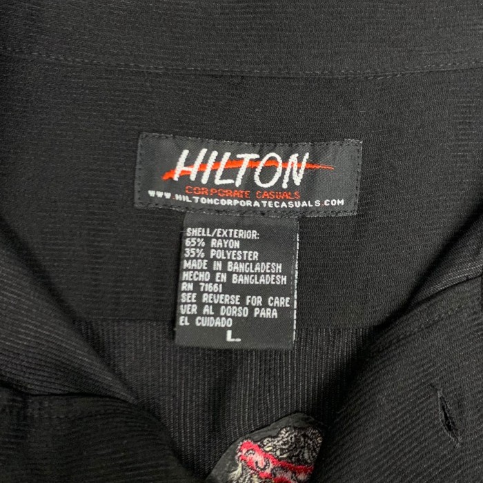 “HILTON” S/S Embroidery Shirt | Vintage.City 빈티지숍, 빈티지 코디 정보