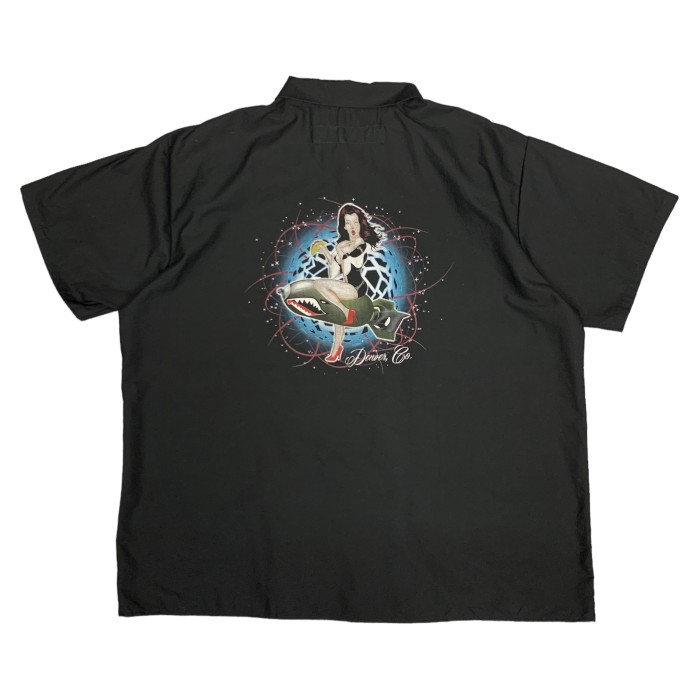 “BOMB TACOS” S/S Print Work Shirt XL | Vintage.City 빈티지숍, 빈티지 코디 정보
