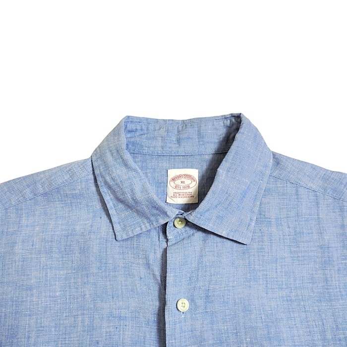 Brooks Brothers / Irish Linen Short Sleeve Shirt | Vintage.City 古着屋、古着コーデ情報を発信