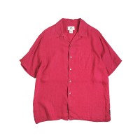 ARMANI / Open Collar Linen Short Sleeve Shirt | Vintage.City 古着屋、古着コーデ情報を発信