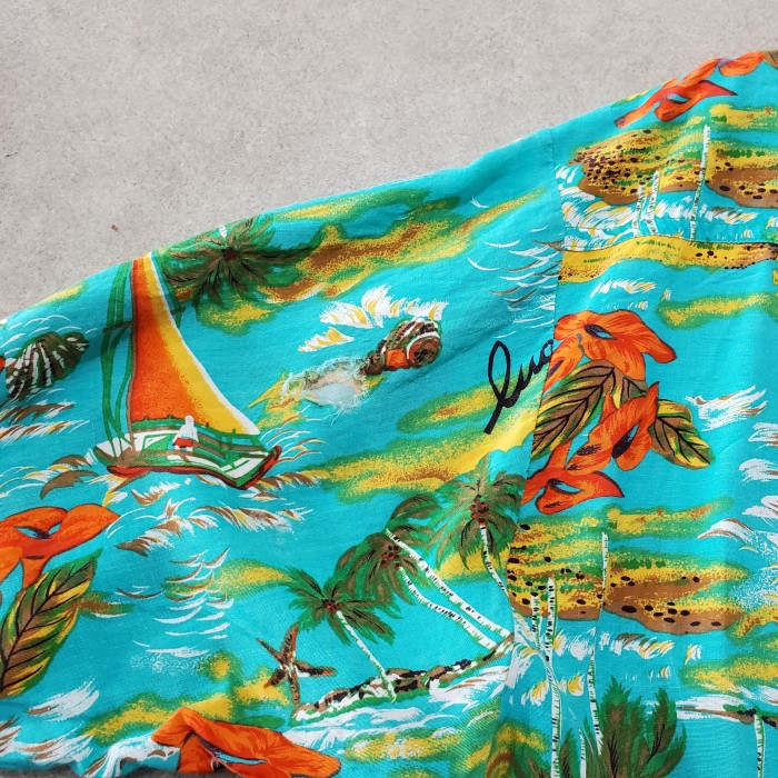 aloha shirts アロハシャツ ハワイアン民族衣装 半袖総柄 古着カリブ | Vintage.City 빈티지숍, 빈티지 코디 정보