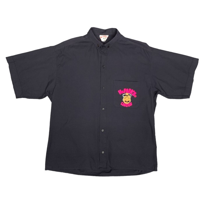 90-00’s “Mr. PAPA’S” S/S Print Shirt | Vintage.City 빈티지숍, 빈티지 코디 정보