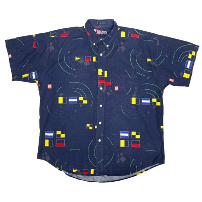 90’s “CHAPS Ralph Lauren” S/S Signal Flag Pattern Shirt | Vintage.City 古着屋、古着コーデ情報を発信