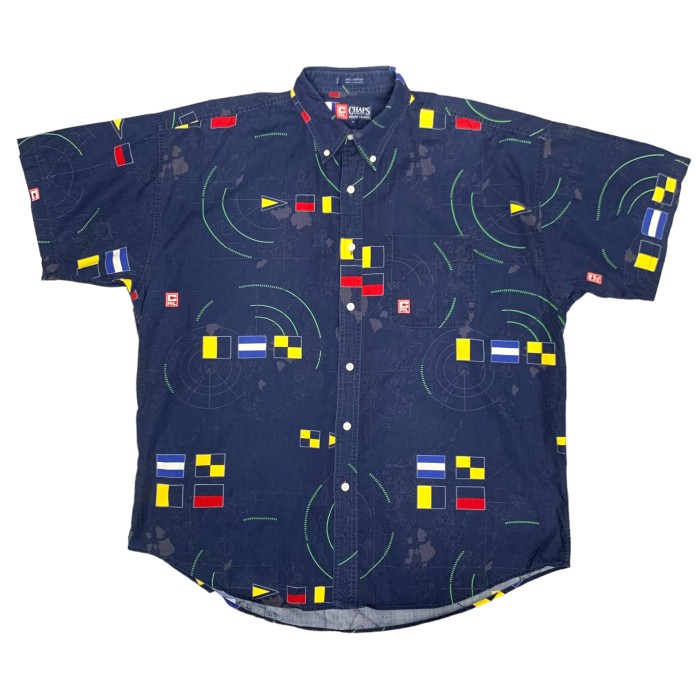 90’s “CHAPS Ralph Lauren” S/S Signal Flag Pattern Shirt | Vintage.City Vintage Shops, Vintage Fashion Trends