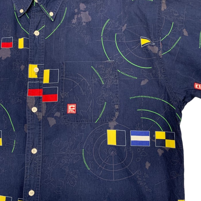 90’s “CHAPS Ralph Lauren” S/S Signal Flag Pattern Shirt | Vintage.City 古着屋、古着コーデ情報を発信