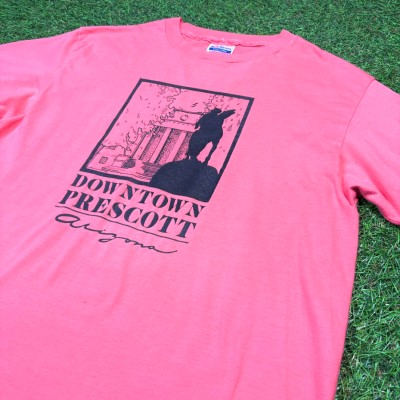 【Men's】80s Arizona Prescott ピンク Tシャツ / Made In USA Vintage ヴィンテージ 古着 ティーシャツ T-Shirts | Vintage.City 古着屋、古着コーデ情報を発信