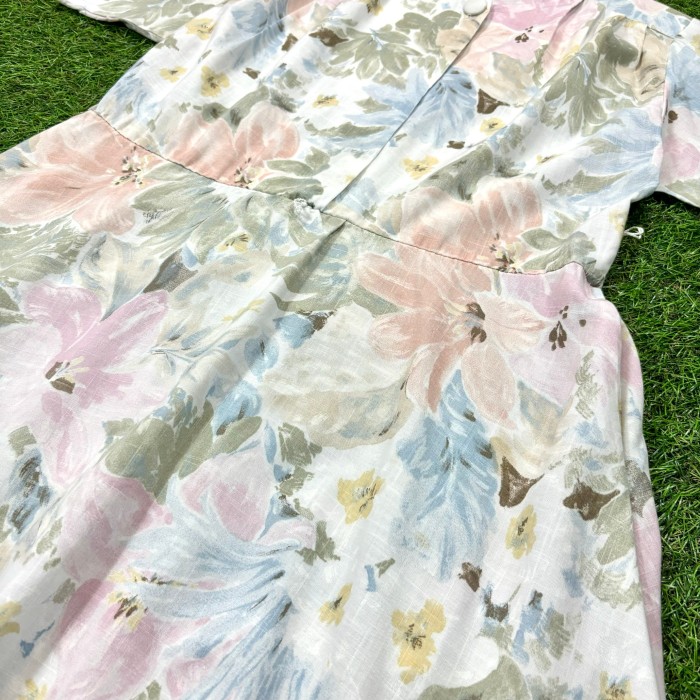【Lady's】80s 花柄 半袖 ワンピース / Made in USA Vintage ヴィンテージ 古着 | Vintage.City 빈티지숍, 빈티지 코디 정보