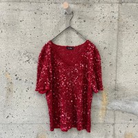 Red Spancol tops | Vintage.City 빈티지숍, 빈티지 코디 정보