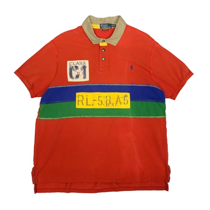 “Ralph Lauren” S/S Polo Shirt with Stencil | Vintage.City 古着屋、古着コーデ情報を発信